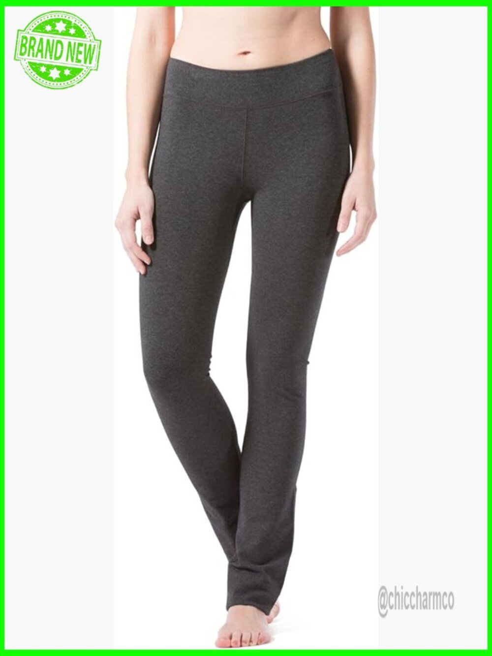 Large Petite Straight Leg Yoga Pants Organic Cotton Modal Spandex